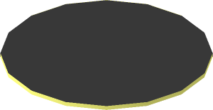 Sticker  0.6 x  0.6 Round with Black Background