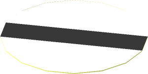 Sticker  1.9 x  1.9 Round with Roadsign Black Diagonal Bar
