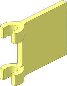 Flag  2 x  2 Square (Thick C-Clip)