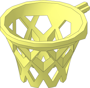 Minifig Basketball Net with Axle