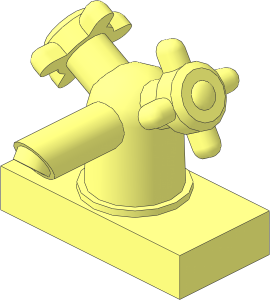 =Tap 1 x  2 with Two Valves with Short Handles