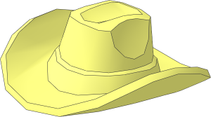 Minifig Hat Cowboy Type 2