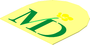 Sticker  1.1 x  1.1 with MD Foods Logo
