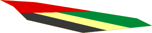 Sticker  3.8 x  6.8 Tail Plane with Emirates Airlines Logo Left