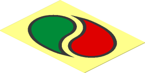 Sticker  1.5 x  2.1 with Octan Logo on Transparent Background