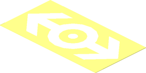 Sticker  1.9 x  3.6 with White Train Logo