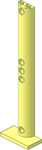 Support  2 x  4 x 13 Semicircle with  5 Pin Holes