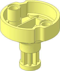 Technic Gearwheel with Pin Holes and Short Shaft