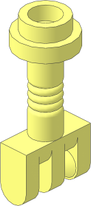 Hinge Bar  2 with 3 Fingers and Top Stud