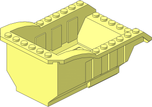 Tipper Bucket 8 x 12 x  4.667 with Hinge Plate