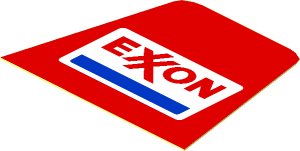 Sticker Minifig Torso with Exxon Logo