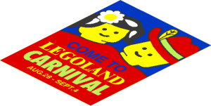 Sticker  5.2 x  3.9 with "LEGOLAND CARNIVAL" Poster