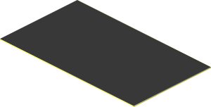 Sticker  1.1 x  1.9 Black