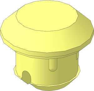 Technic Rubber Pin for Chain Tread 5 Wide