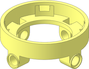 Technic Swashplate  5 x  5 Base with  4 Pin Holes