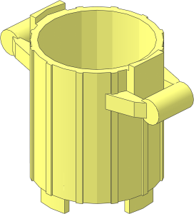 Container  2 x  2 Rubbish Bin