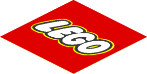 Sticker  2.5 x  2.5 with LEGO Logo without Border