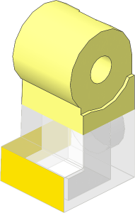 Minifig Leg Right with Bright Light Orange Lower Leg and Medium Lavender Shoes Pattern