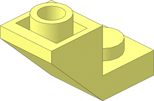 Slope Brick 45  2 x  1 Inverted with 0.667 Cutout