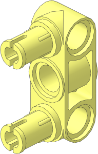 Technic Cross Block  1 x  3 (Pin/Pin/Pin) with  2 Pins