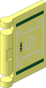 Minifig Book Cover with White Head Up Display Pattern