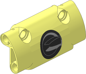Technic Panel Smooth  7 x  2 x  3 with Gas Cap Pattern