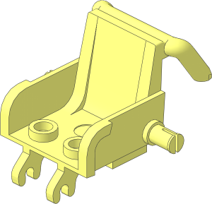 Minifig Wheelchair