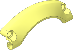 Technic Panel  9 x  2 x  3 Mudguard Arched with Rounded Top #42