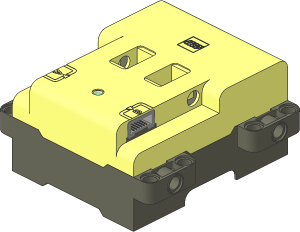 Electric Powered Up 2 Port Battery Box Body Assembly with Screw Holes for Lid