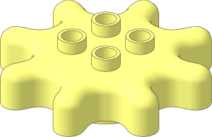 Duplo Brick Gear  8 Tooth  4 x  4