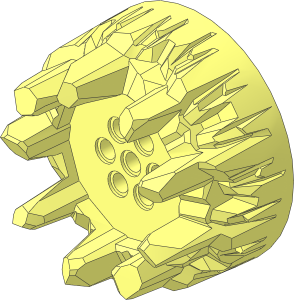 Wheel 37 x 62 with Rocky Spikes and  7 Pegholes