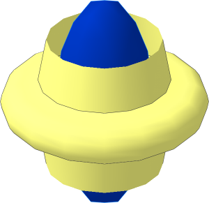 ~Hose Flexible 10L Middle Segment with Blue Core Radius  3