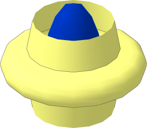 ~Hose Flexible 10L Middle Segment with Blue Core Radius  2.5