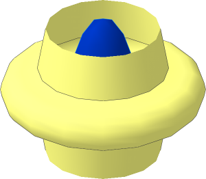 ~Hose Flexible 10L Middle Segment with Blue Core Radius  2