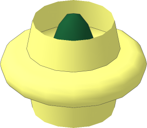 ~Hose Flexible 10L Middle Segment with Dark Green Core Radius  2