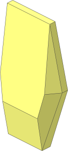 Constraction Shell  0.6 x  2 x  3.5 Flat with  2 Bars