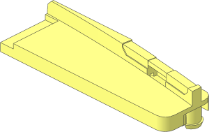 ~Train Track 9V Switch Tongue Right - Plastic Part