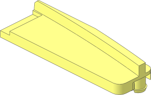 ~Train Track 6 Studs Wide Switch Blade Right