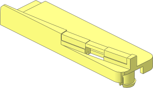 ~Train Track 9V Switch Tongue Left - Plastic Part