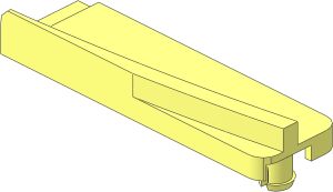 ~Train Track  6 Studs Wide Switch Blade Left