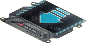 Cardboard Ramp 16 x 14 with Medium Azure Arrow and Chevrons Pattern