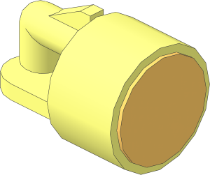 Magnet Holder for Train Base  6 x 22 Type 1 with Magnet (Complete)
