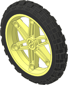 Wheel Rim 14 x 62 Motorcycle with Tyre 17/ 70 x 62 Motorcycle Offroad