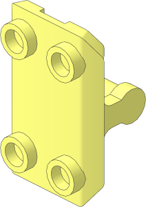 Minifig Shield Rectangular  2 x  3 with Bent and Chamfered Sides and Four Studs
