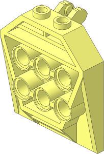 Hinge Panel  1 x  4 x  3.667 Locking with  6 Holes