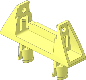 Hose Reel  1 x  4 x  1.667 Holder with Two Pins