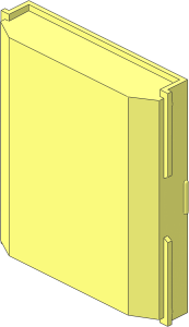 Panel  2 x  8 x  8 Chamfered Front