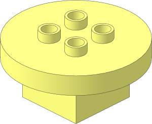 Duplo Furniture Table Round  4 x  4 x  1.5