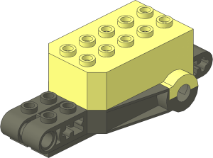 ~Motor Pull Back  4 x  9 x  2.333 Type 2 Body with Dark Grey Base