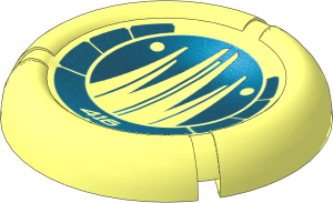 Constraction Disc  5 x  5 Projectile with Bionicle Kanoka 416 Ko-Metru Pattern